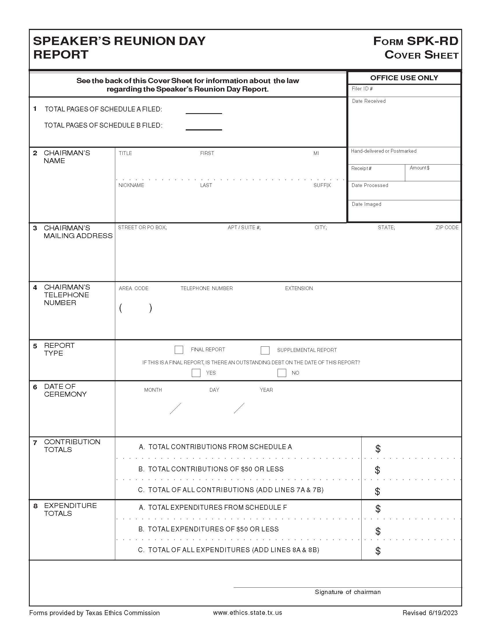 Speakers Reunion Day Report {SPK-RD} | Pdf Fpdf Doc Docx | Texas