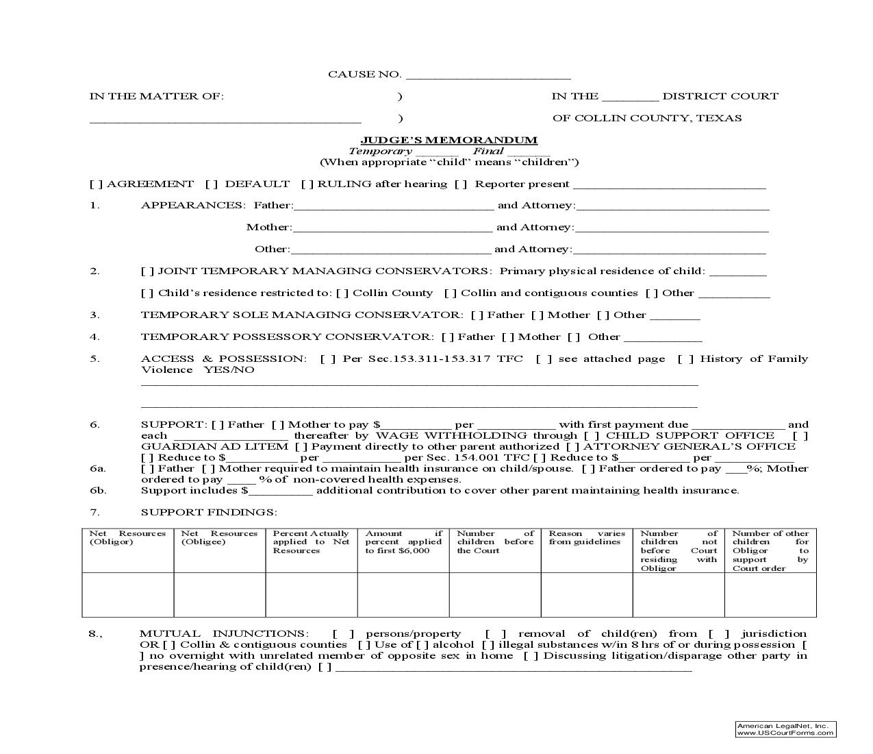 Judges Memorandum | Pdf Fpdf Doc Docx | Texas