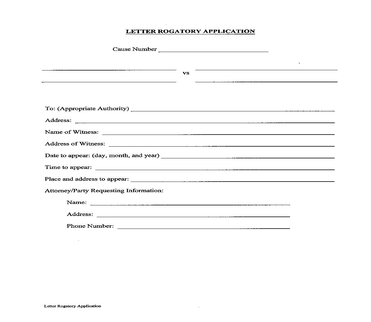 Letter Rogatory Application | Pdf Fpdf Doc Docx | Texas
