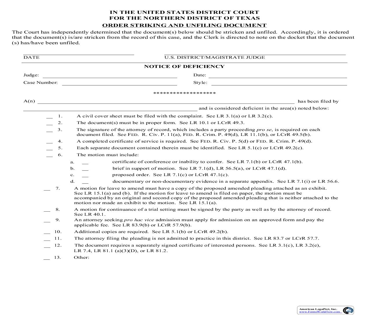 Order Striking And Unfiling Document | Pdf Fpdf Doc Docx | Texas