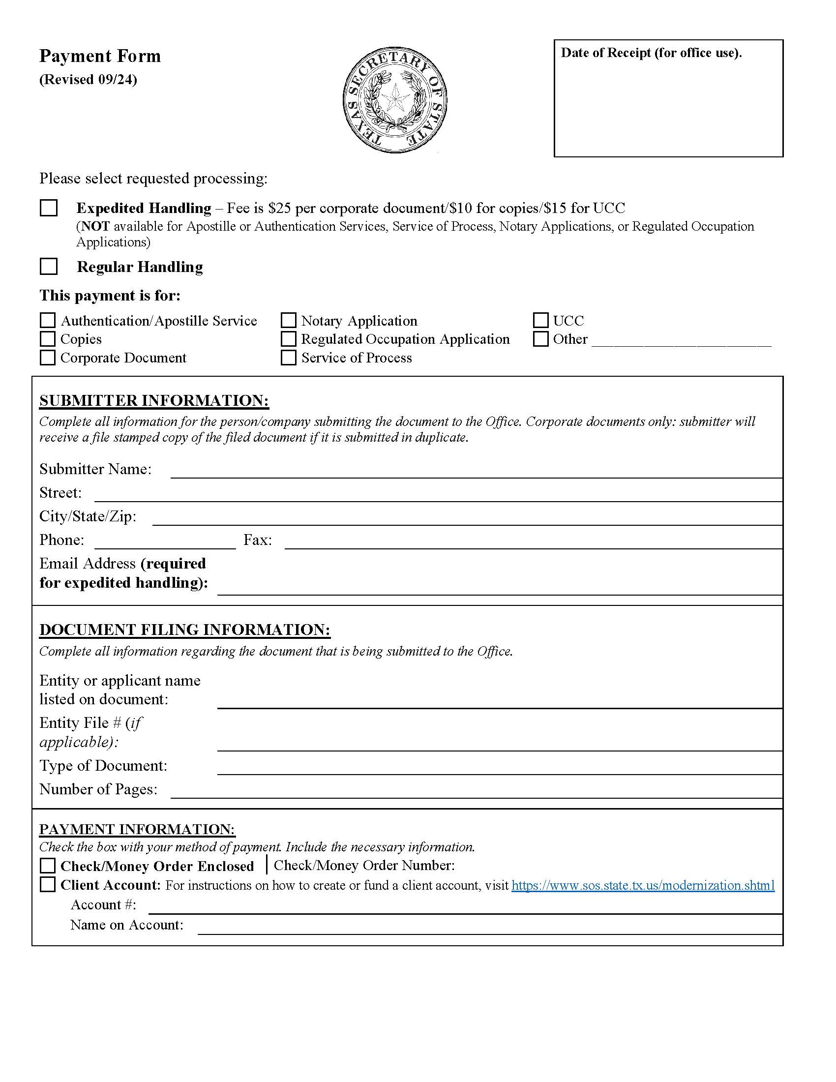 Payment Form | Pdf Fpdf Doc Docx | Texas