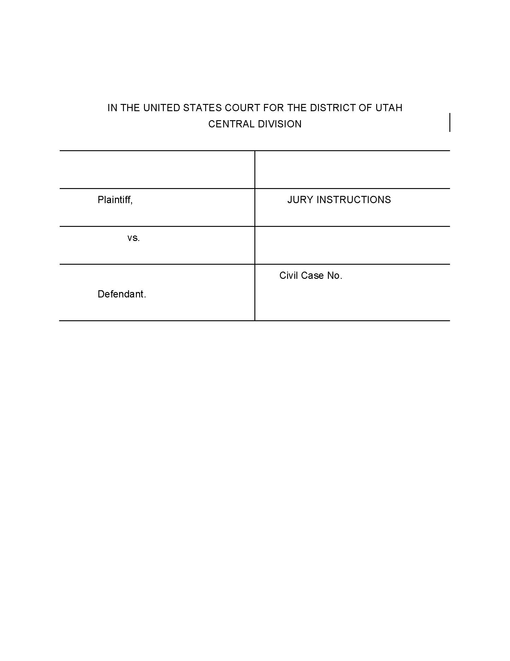 (Stock Civil) Jury Instructions (Judge Stewart) {SCJI-JSt} | Pdf Fpdf Docx | Utah