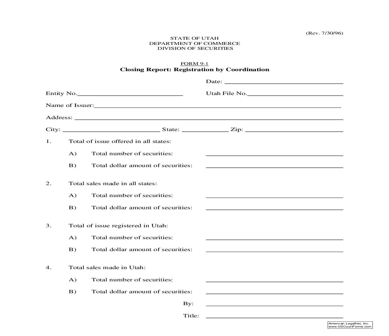 Registration By Coordination {9-1} | Pdf Fpdf Doc Docx | Utah