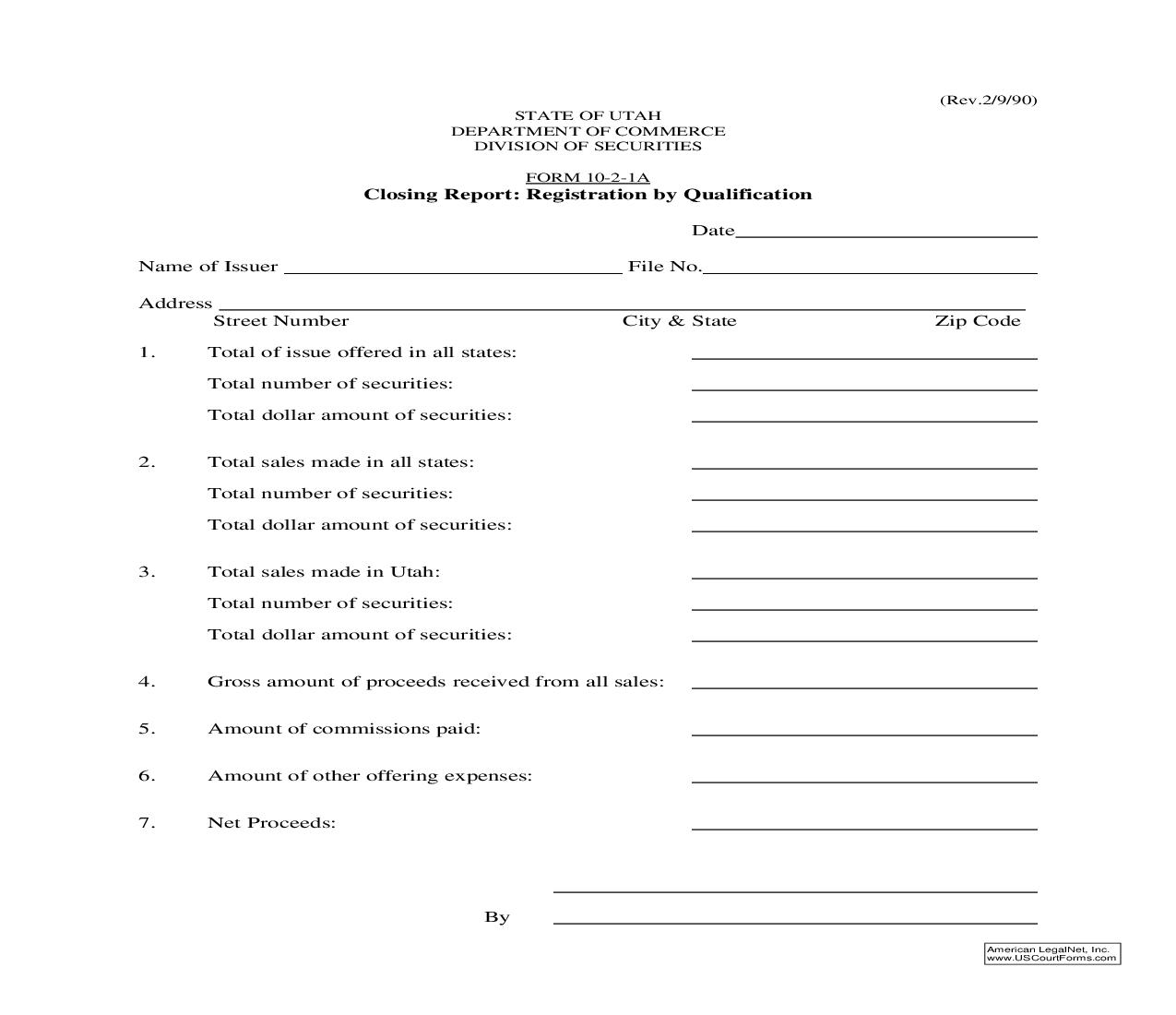 Registration By Qualification {10-2-1A} | Pdf Fpdf Doc Docx | Utah