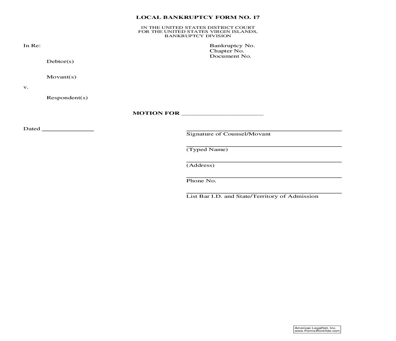 Motion {17} | Pdf Fpdf Doc Docx | Virgin Islands