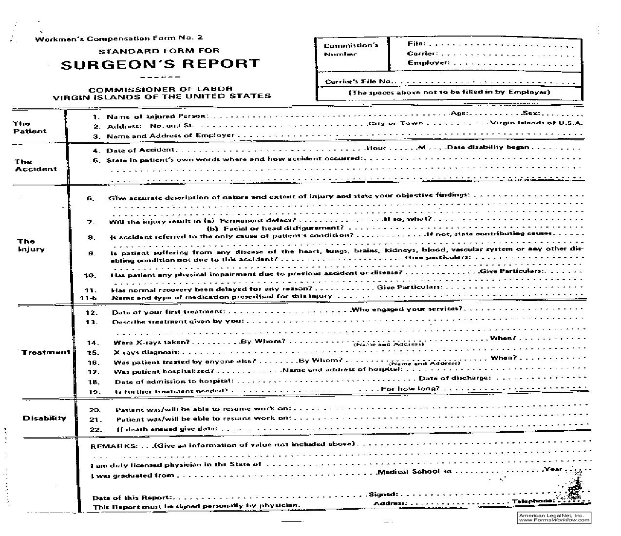 Surgeons Report | Pdf Fpdf Doc Docx | Virgin Islands