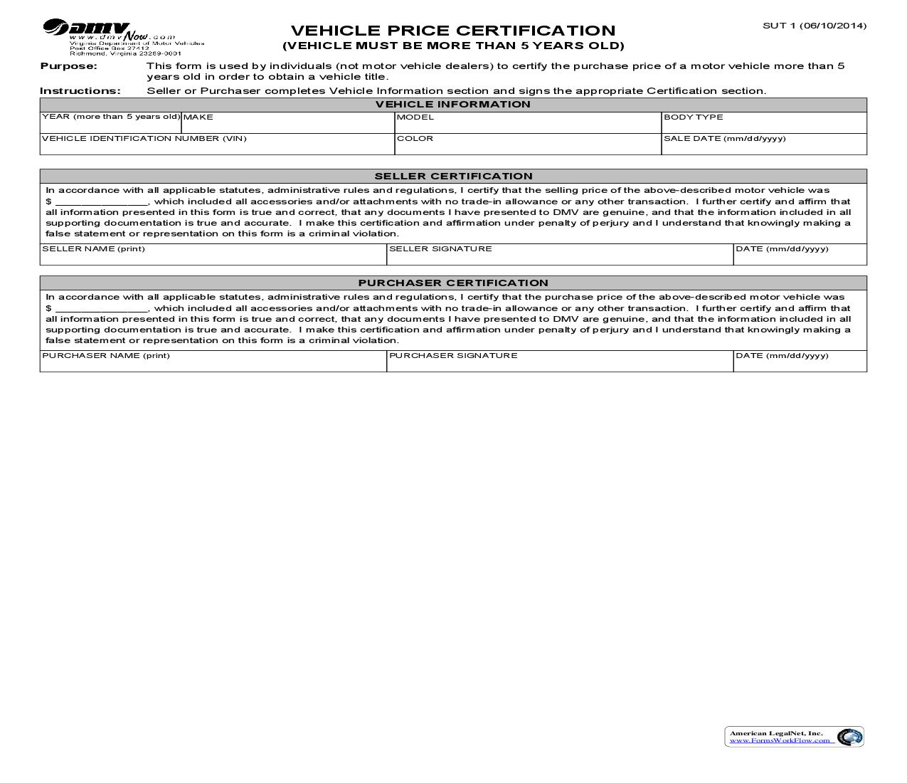 Supplemental Information For Procurement Of Title {SUT 1} | Pdf Fpdf Doc Docx | Virginia