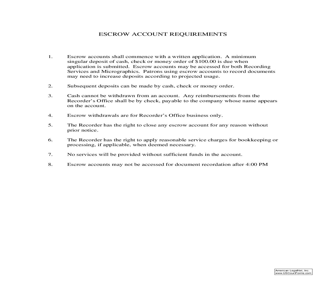 Escrow Account | Pdf Fpdf Doc Docx | Virginia