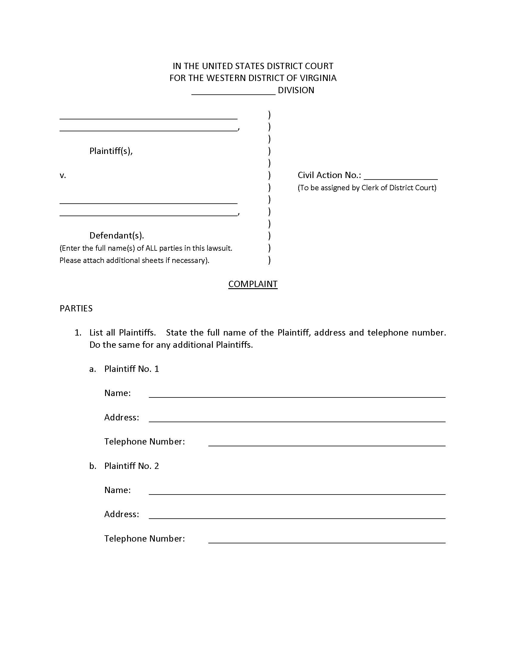 Complaint | Pdf Fpdf Docx | Virginia