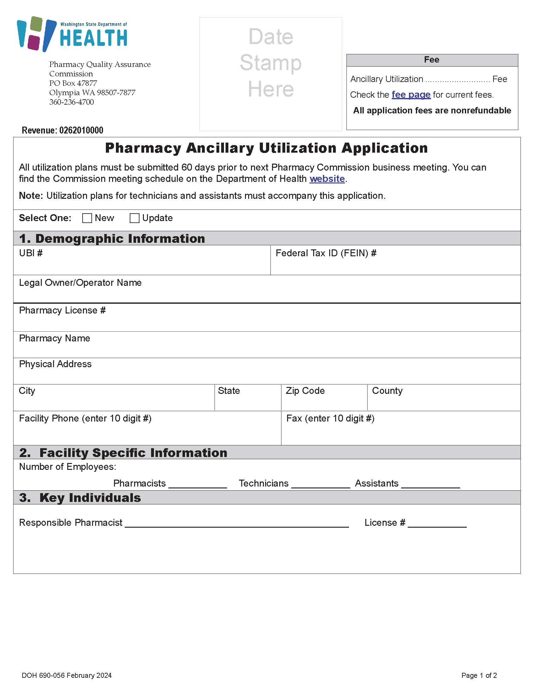 Pharmacy Ancillary Utilization Application | Pdf Fpdf Docx | Washington