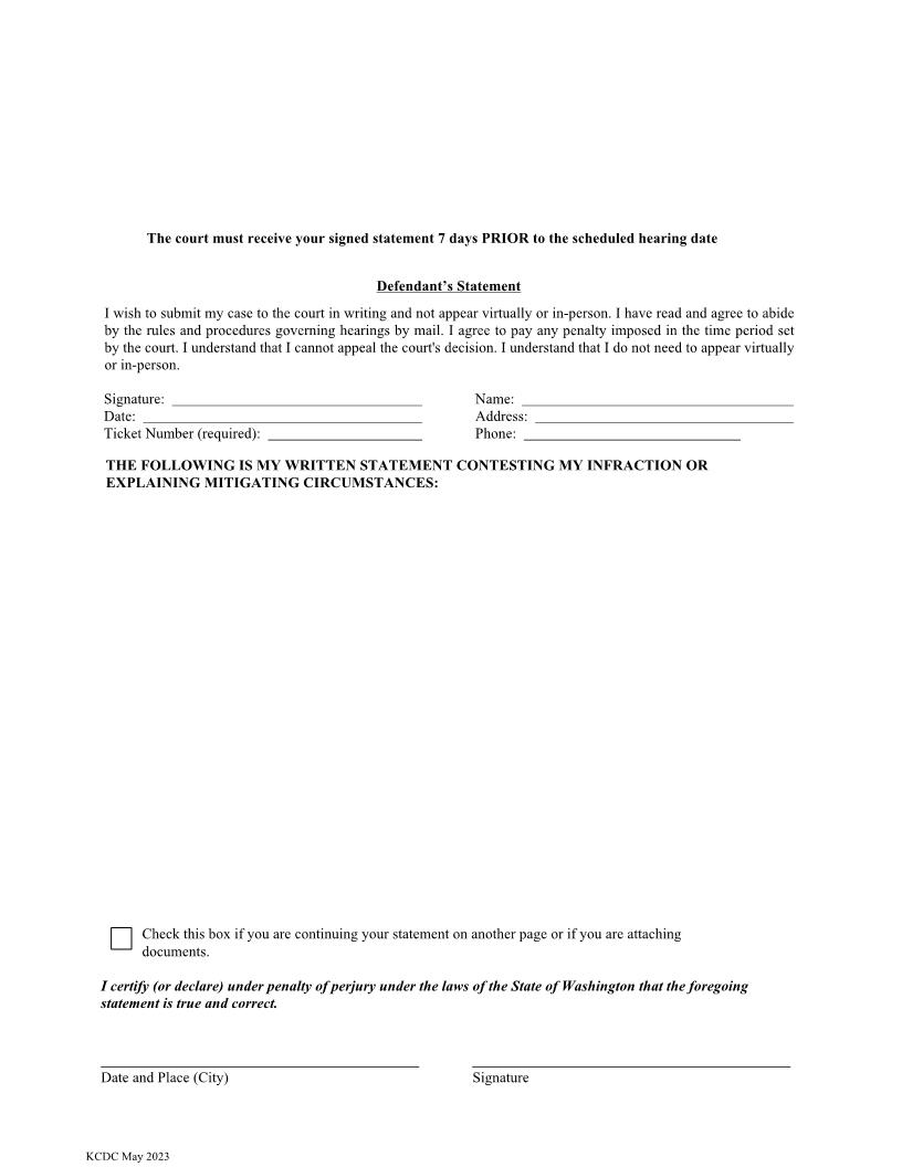 Defendants Statement | Pdf Fpdf Doc Docx | Washington