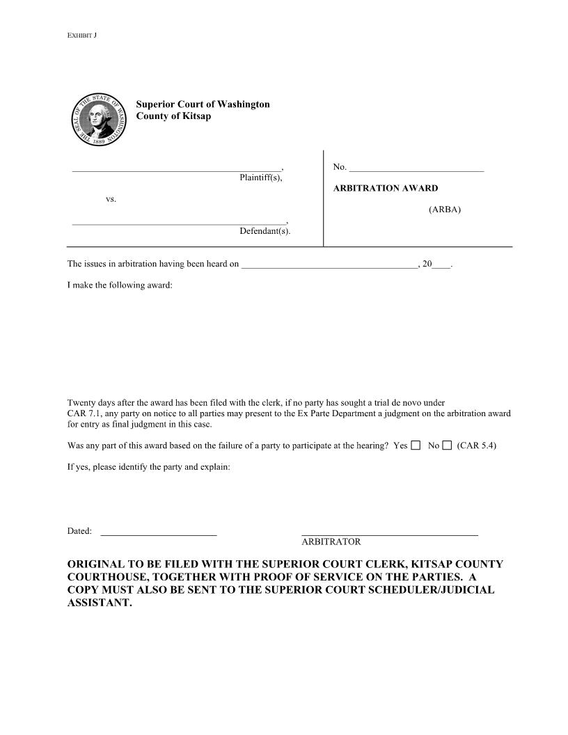 Arbitration Award | Pdf Fpdf Doc Docx | Washington