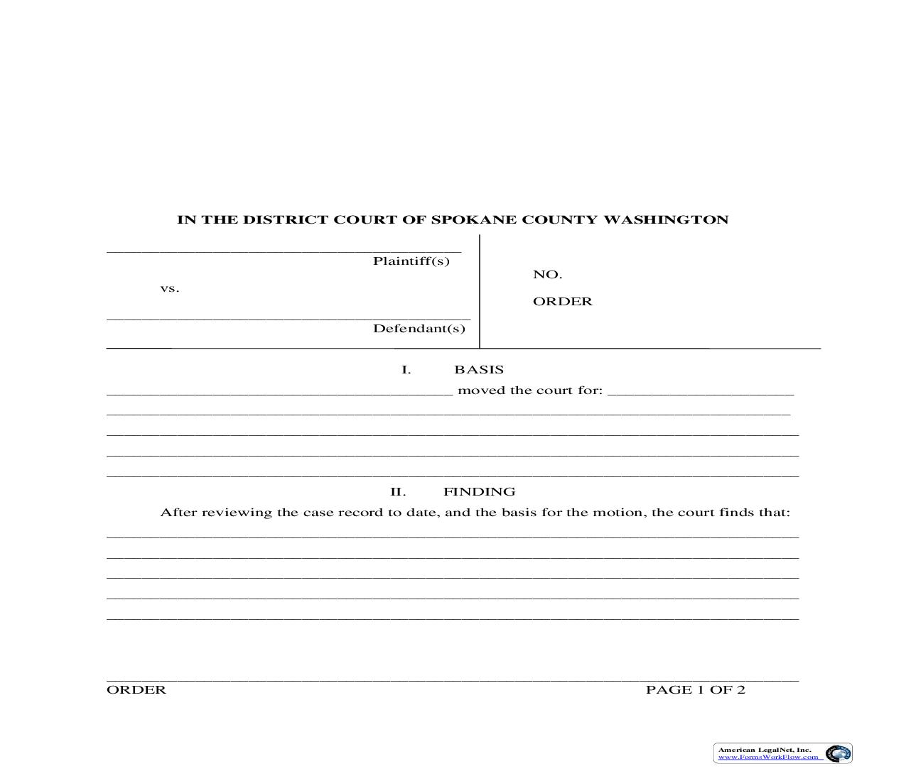 General Order | Pdf Fpdf Doc Docx | Washington