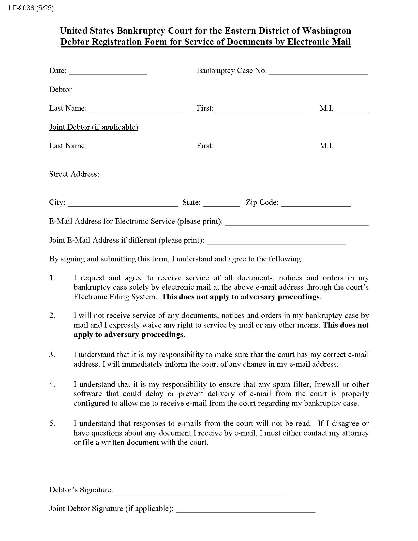 DeBN Request Form {LF9036} | Pdf Fpdf Doc Docx | Washington