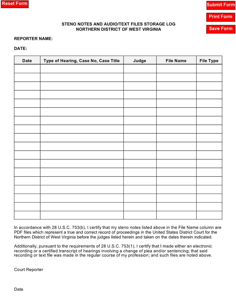NDWV Notes Audio Certification Form | Pdf Fpdf Docx | West Virginia