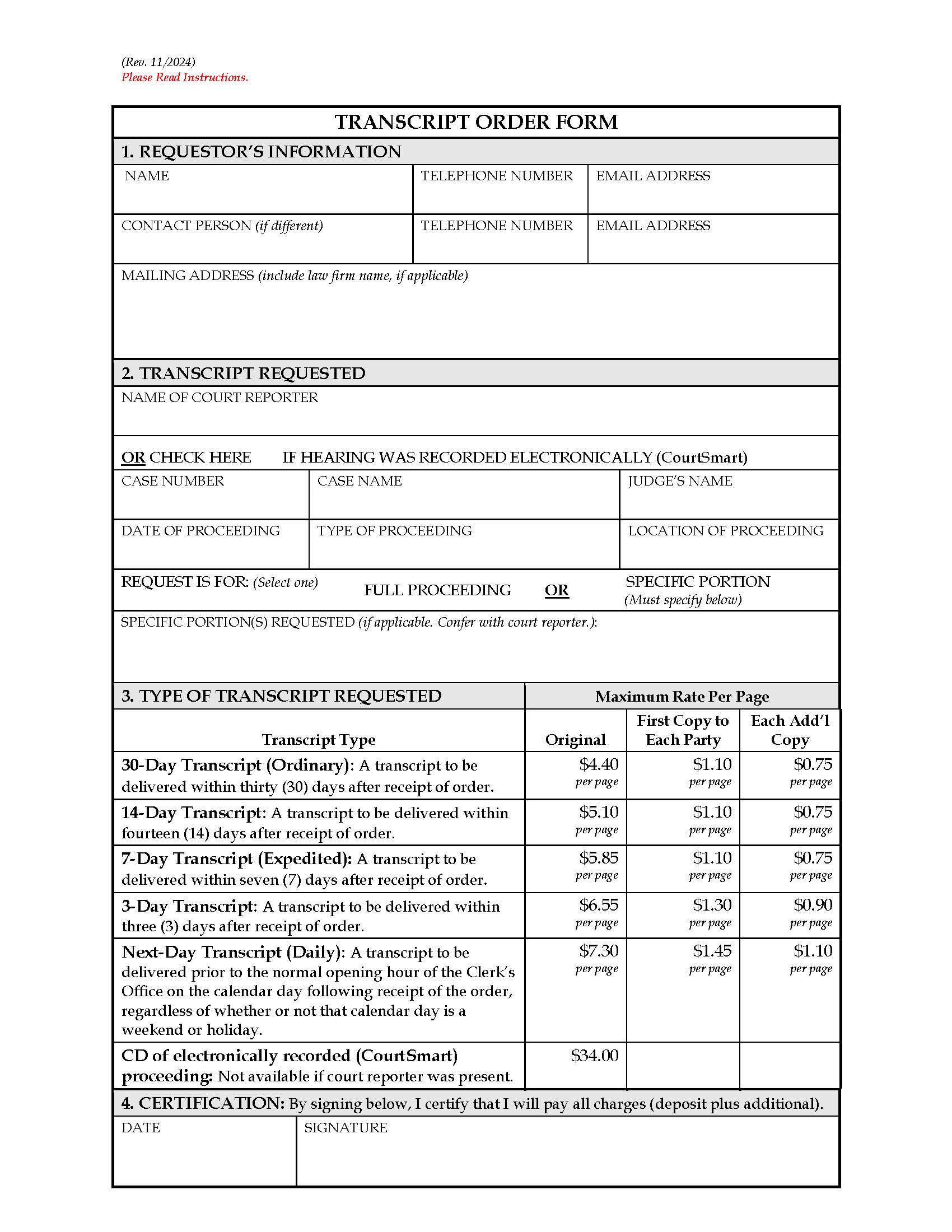 Transcript Order Form | Pdf Fpdf Docx | West Virginia