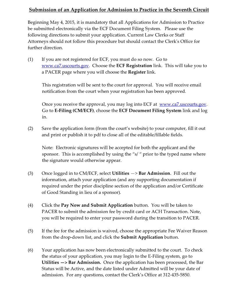 Application For Admission To Practice | Pdf Fpdf Docx | Wisconsin